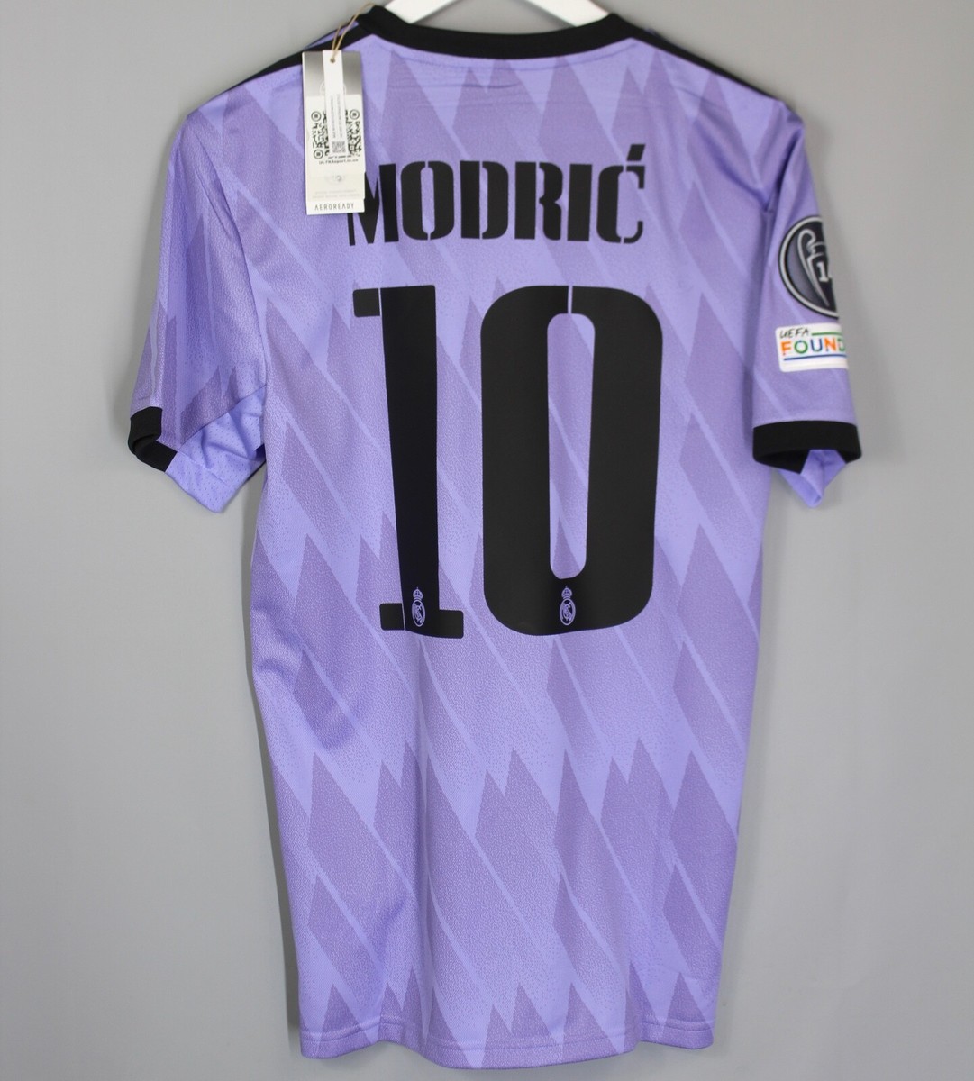 NWT REAL MADRID 2022 2023 AWAY UCL FOOTBALL SHIRT CAMISETA NWT REAL MADRID 2022 2023 AWAY UCL FOOTBALL SHIRT CAMISETA