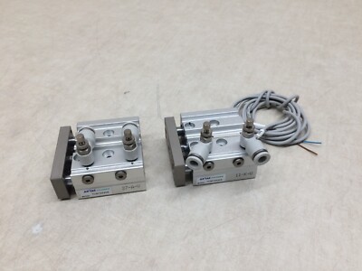 Lot of 2 Airtac TCM12X20S Pneumatic Cylinder Pusher Stop CMSG Sensor