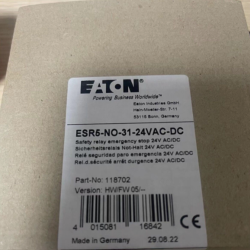 New Original EATON Safety relays  ESR5-NO-31-24VAC-DC - 第 1/1 張圖片