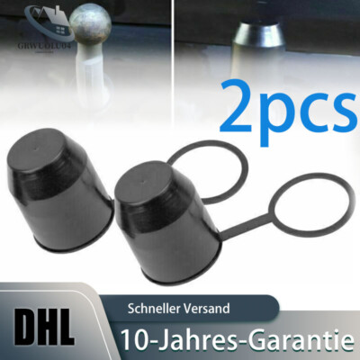 2X Tow Bar Ball Protection Cap Mit Sicherheitsring Cover Cap Mit Ring Kappe