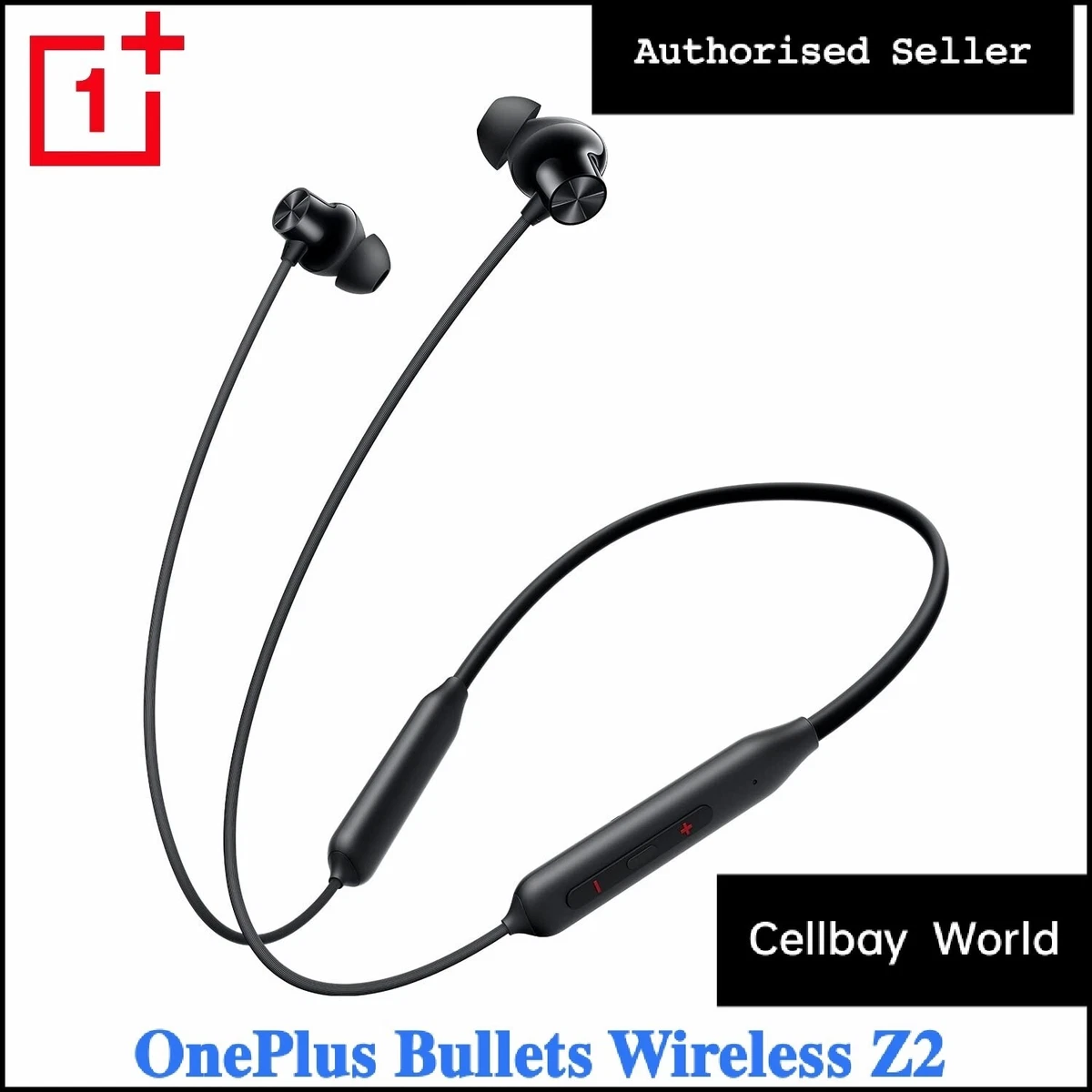 OnePlus Bullets Wireless Z2 Black Bombastic Bass Bluetooth Wireless Earphone