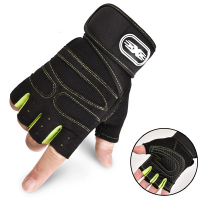 Trainingshandschuhe Herren Damen Kraftsport Fitness Gym Halbfinger Rutschfest