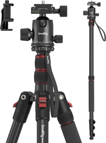 Ultimate 2-in-1 Tripod & Monopod, 71" Height with 360° Flexibility for Creatives - Picture 3 of 10
