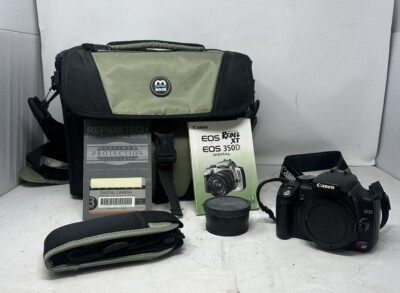 Canon EOS Digital Rebel XT Camera, Case, Lens, And Other Accessories - Untested
