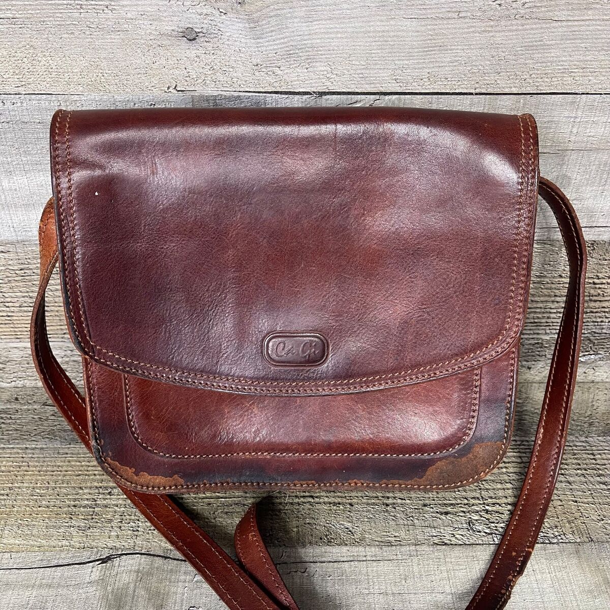 Vintage Ca Gi Purse Leather Cross Body Bag Brown | eBay Vintage Ca Gi Purse Leather Cross Body Bag Brown | eBay