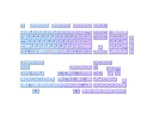 Ranked POM Jelly Premium Translucent Keycap Set Dye Sublimation 1.45 mm T...