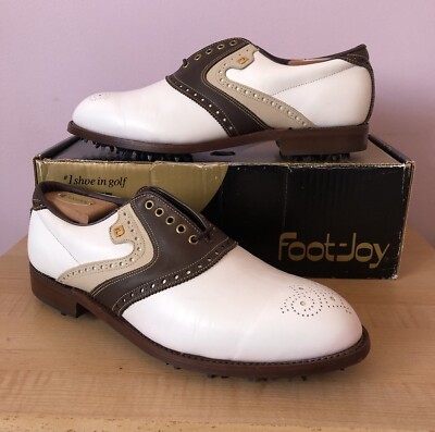FootJoy NEW Rare Men’s Size 7 Classic Brown and White Saddle Golf Shoes s-l1200.jpg main image 2