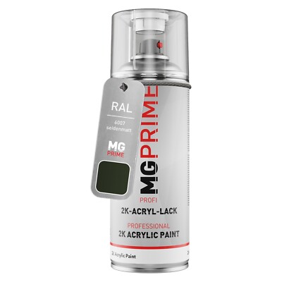 RAL 6007 Flaschengrün Bottle green seidenmatt 2K Acryl Spraydose 400 ml