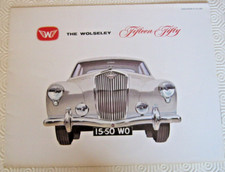 1958 WOLSELEY 15/50 BROCHURE. #23/18 (16302) 8/58. 12 PAGES FOLD OUT