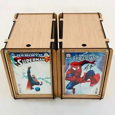 Two Pack Comic Book Storage Boxes & Acrylic Frames - One for a Gift-One for You