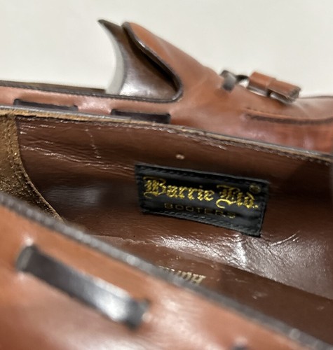 Custom Made Barrie LTD Hand Lasted Leather Brown Loafers Men’s Size 10.5 B/D - Picture 7 of 8
