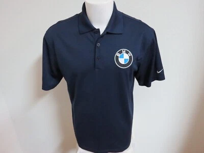 M-3XL BMW Navy Blue Nike Dri-Fit Men's #23V Polo Shirt - Image 1 of 4
