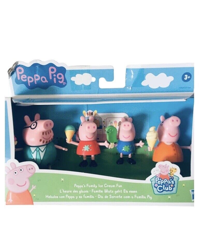 Peppa Pig Family Ice Cream Fun 3 Inch Figures 4 pack