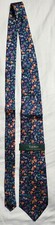 Lauren Ralph Lauren Men's Floral Tie Vivid Blue Made In USA 100% Silk
