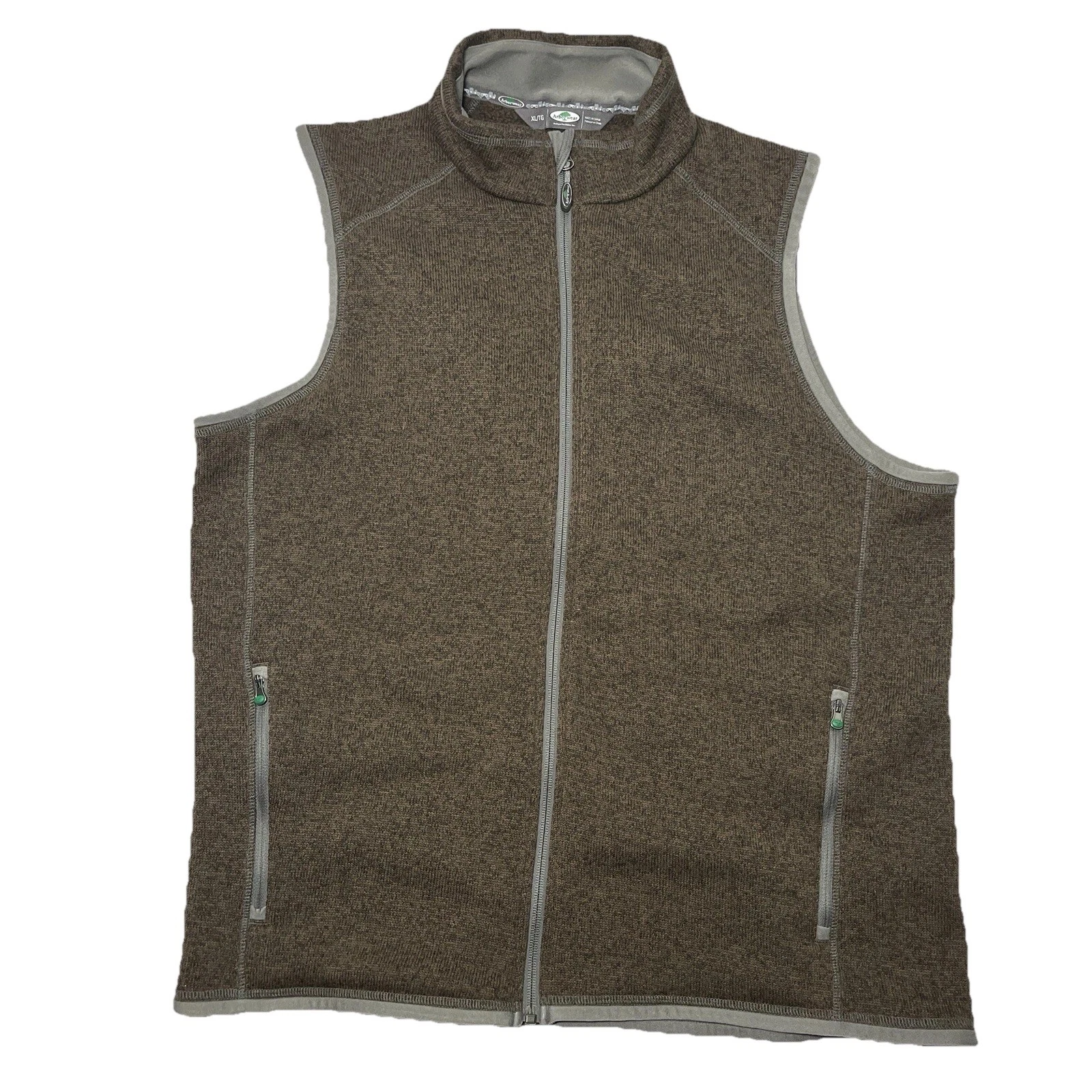 Arborwear Staghorn Fleece Vest Brown Full Zip Pockets Outdoors Mens XL Tree Work