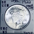 1922 P BU GEM PEACE SILVER DOLLAR UNC MS+++ U.S. MINT RARE COIN 7045