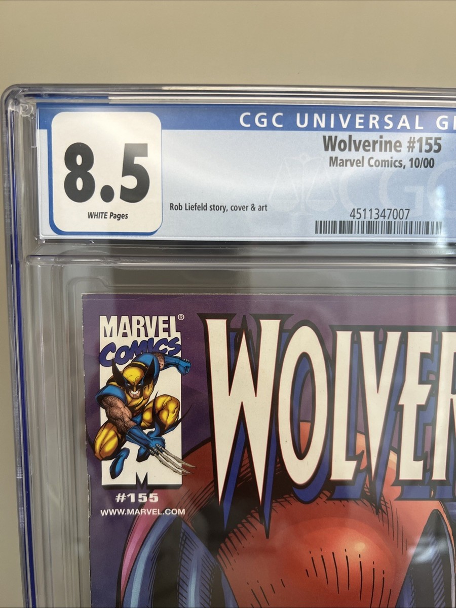 Wolverine #155 CGC 8.5 White Pages 2000 Marvel Comics Rob Liefeld