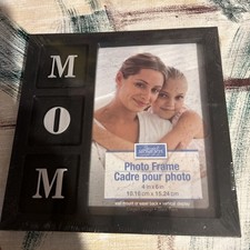 Special Moments MOM 4x6 Black Photo Frame Glass Pane Brand New