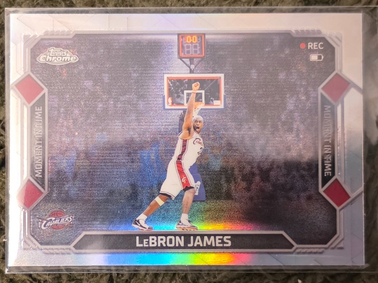 2026 Topps Chrome Update Lebron James Refractor Card MY-13