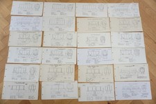 1950s British Rail Wagon Technical Diagrams Railway Drawings x24 Ref H
