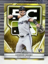 2025 Topps Chrome Black #75 Connor Norby RC Rookie Variation Gold Refractor /50