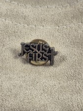 Vintage Jesus First Lapel Pin Brooch