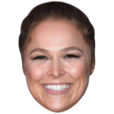 Ronda Rousey (Smile) Celebrity Mask, Flat Card Face, Fancy Dress Mask