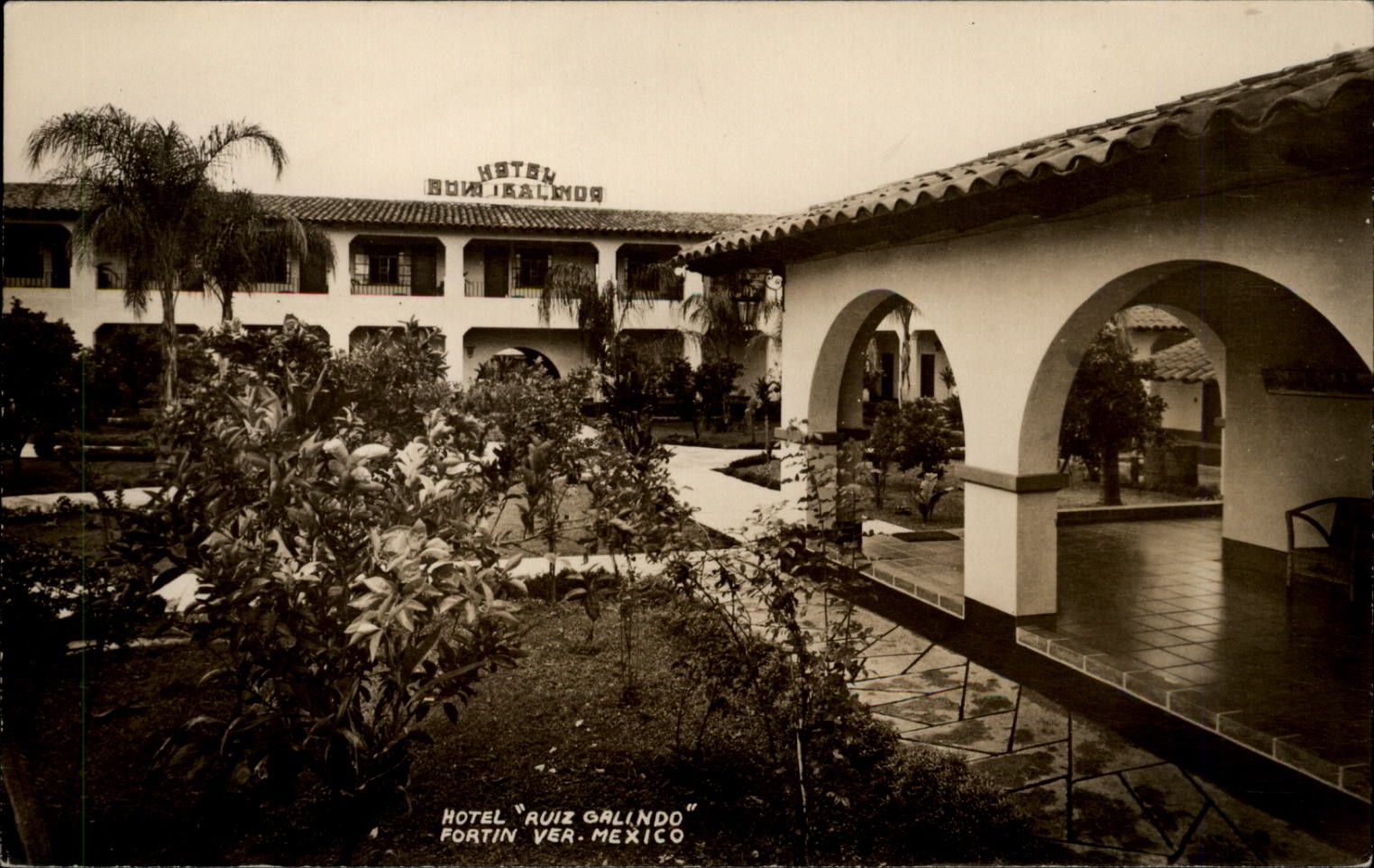 RPPC Hotel Ruiz Gallindo Fortin Veracruz Mexico vintage postcard d843