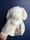 Nunu Blankets & Beyond Bunny Rabbit Lovey Security Blanket Gray Super Soft NEW