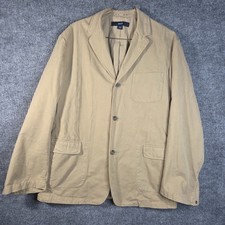 Vintage GAP Jacket Mens L Khaki Chore Coat Workwear Utility Made Hong Kong