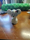 Vintage Avon Milk Glass Christmas Mouse  Cotillion Perfume Original Box EUC