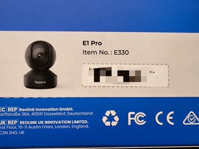  Reolink E1 Pro 5MP WLAN Kamera Schwarz - NEU & OVP - Fehlkauf inkl. Rechnung
