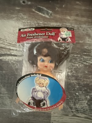 Vtg Fibre Craft Air Freshener Doll Light Brunette Blue Eyes Upper Body 3101 B8