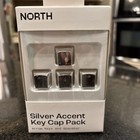 NIP Silver Accent Key Cap Pack Arrow Keys & Spacebar By North — photo 1