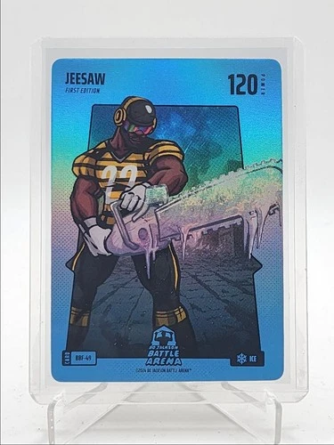 NAJEE HARRIS JEESAW 2024 BO JACKSON BATTLE ARENA ICE FIRST BLUE FOIL Q5918