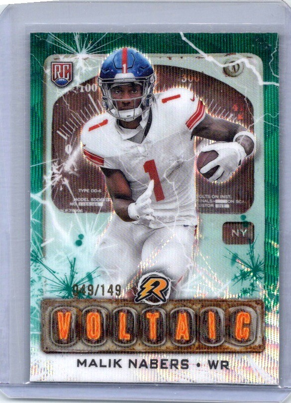2024 Topps Resurgence #V-6 Malik Nabers Voltaic Teal Surge #/149