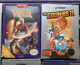 Vintage Nintendo NES Boxed Games Lot ABADOX Goonies II Authentic TESTED Some CIB