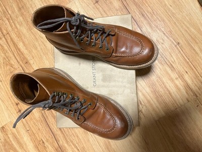 grant stone brass boots saddle tan men 8.5D
