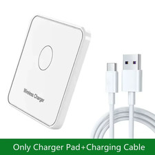 30W Wireless Charger Pad Stand Ultra-Thin Fast Charging Dock for iPhone Samsung