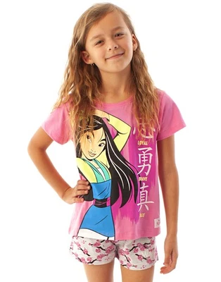 Disney Rose Mulan Ensemble pyjama à manches courtes et à jambes courtes Fille - Photo 1/4
