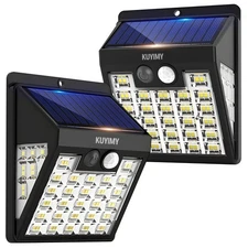 Solar Lights Outdoor, 72 LED Motion Sensor Wall Light, IP65 Waterproof and 3 ...