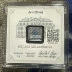 1 Gram Silver Bar GEIGER Original Premium in Square Capsule Assay .999 fine