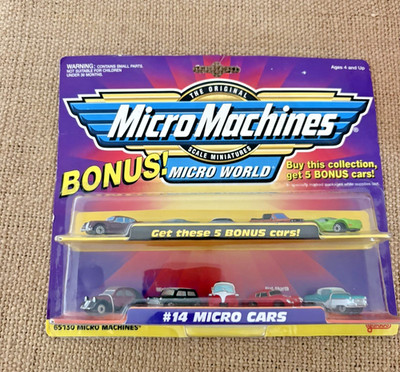 1990s Micro Machines Galoob #14 Micro Cars Collection +5 Free BNIB