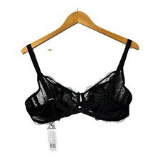 Freya Fancies Underwire Plunge Bra AA1011BLK black Lace size US 38DD