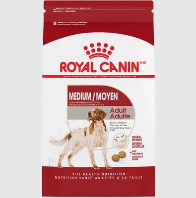 Royal Canin Medium Breed Adult Dry Dog Food, 30 lb bag