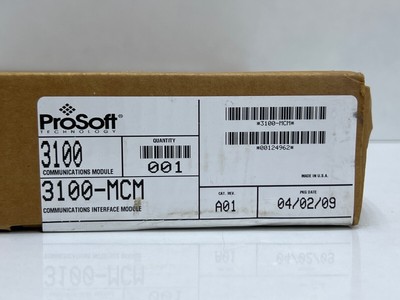 ProSoft Technology 3100-MCM PLC5 Modbus Master/Slave Comm Module  Free Shipping