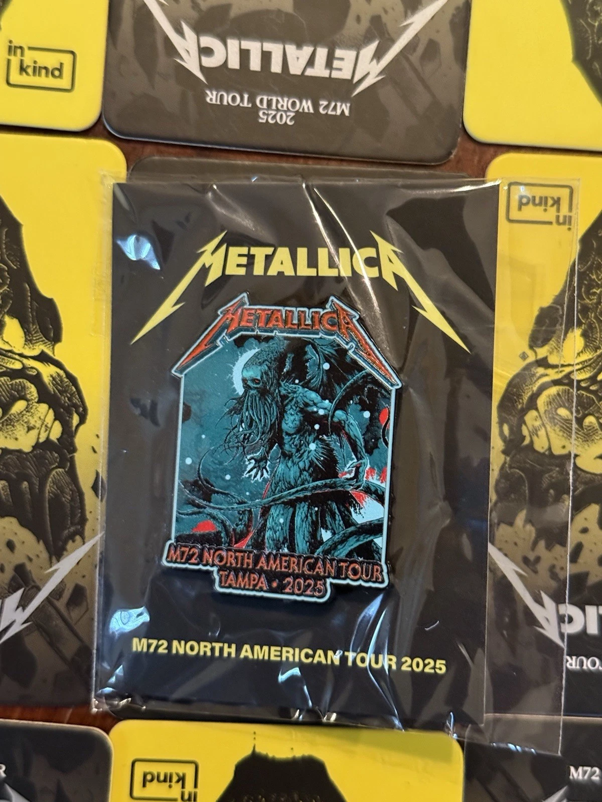New Official Metallica Tampa Bay Pin Tour Event Pop Up Ken Taylor M72 Rare