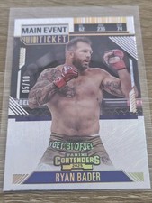 2025 Panini Contenders PFL Ryan Bader Main Event Ticket Parallel 5/10 #94