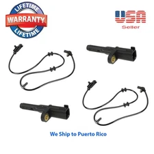 4 ABS wheel speed sensor Front Rear Right & Left Fit ASPEN 07-09 DURANGO 06-09