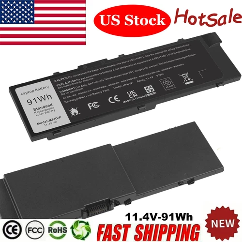 LOT MFKVP Battery For Dell Precision 15 7510 7520 17 7710 7720 M7510 M7710 91Wh